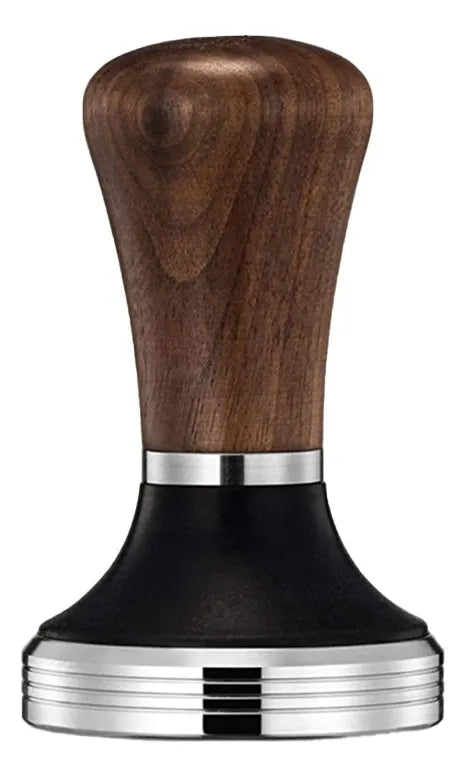 Tamper Manual de Acero Inoxidable y Madera de Nogal
