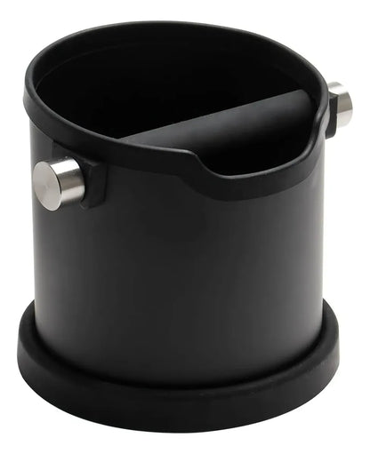 Knock Box 1.8L de Acero Negro Mate