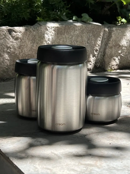 Contenedor Hermético Al Vacío para Granos de Café Cream®