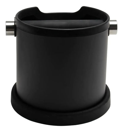 Knock Box 1.8L de Acero Negro Mate