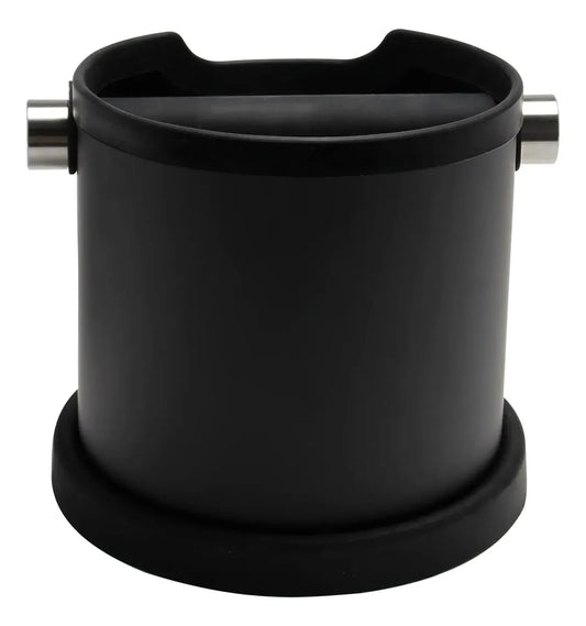 Knock Box 1.8L de Acero Negro Mate