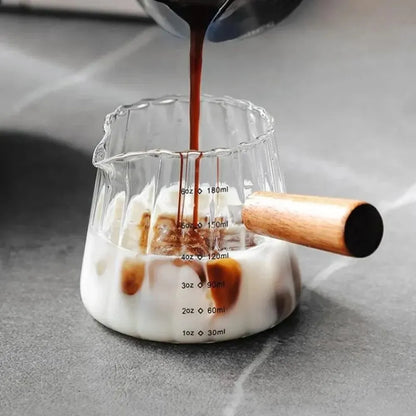 Taza de Espresso Vaso Medidor de Vidrio 180ml