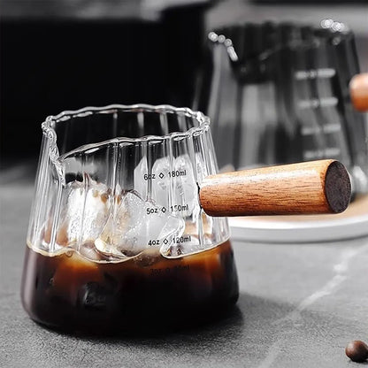 Taza de Espresso Vaso Medidor de Vidrio 180ml