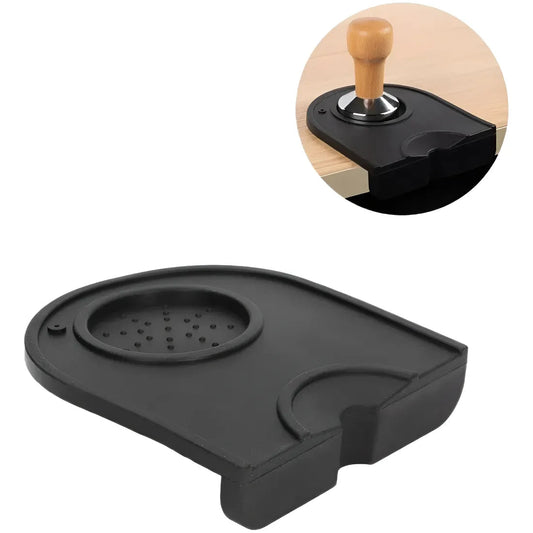 Tamper Mat Silicona Negro – Alfombrilla Antideslizante Portafiltro Barista Espresso