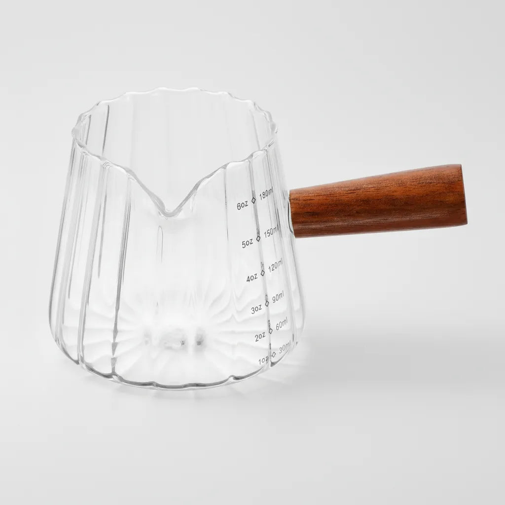 Taza de Espresso Vaso Medidor de Vidrio 180ml