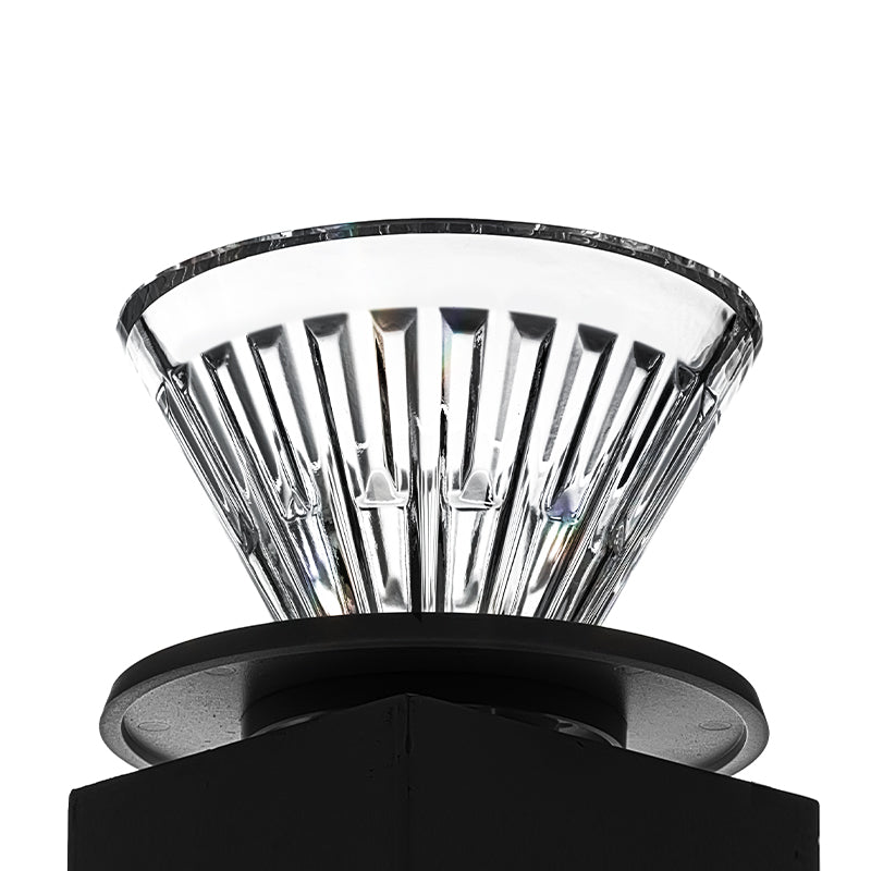 Crystal Eye de vidrio y base negra desmontable