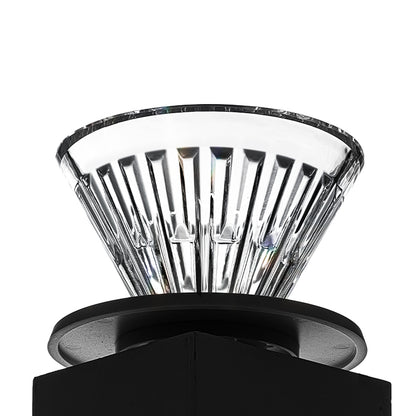 Crystal Eye de vidrio y base negra desmontable
